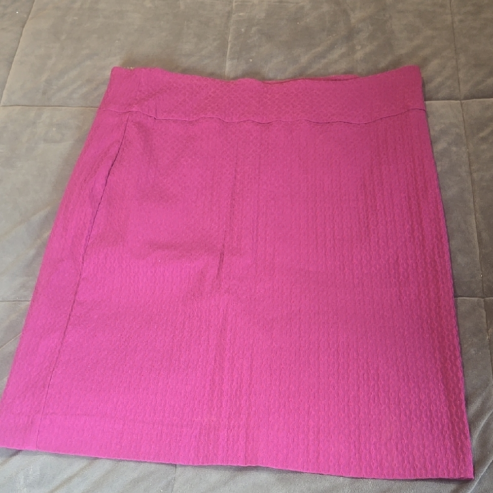 Margaret M Pink Knee-Length Pencil Skirt Casual Resort Wear
